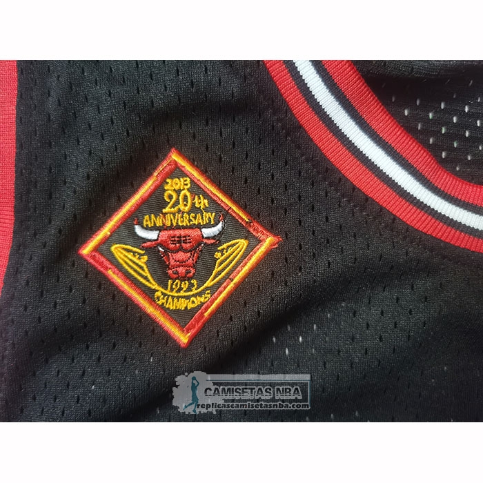 Camiseta Chicago Bulls Michael Jordan NO 23 Reload Mitchell & Ness 1997-98 Negro